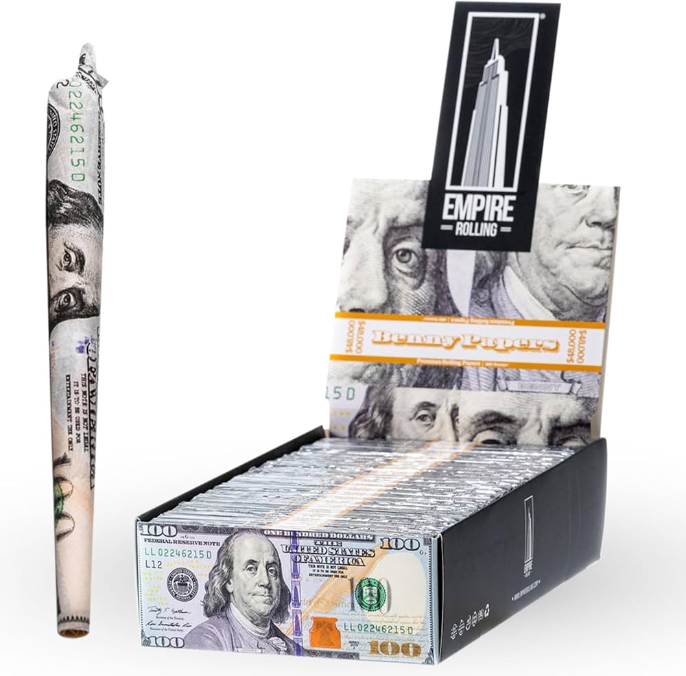 Empire $100 Rolling Papers & Filter Tips | King Size Slim | 1pk | 10 Leaves & Tips per Pack