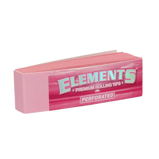 Elements Perforated Pink Rolling Tips | 1pk | 50 Tips per Pack