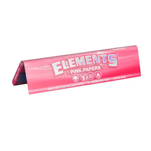 Elements Pink Rolling Papers | King Size | 1pk | 33 Leaves per Pack