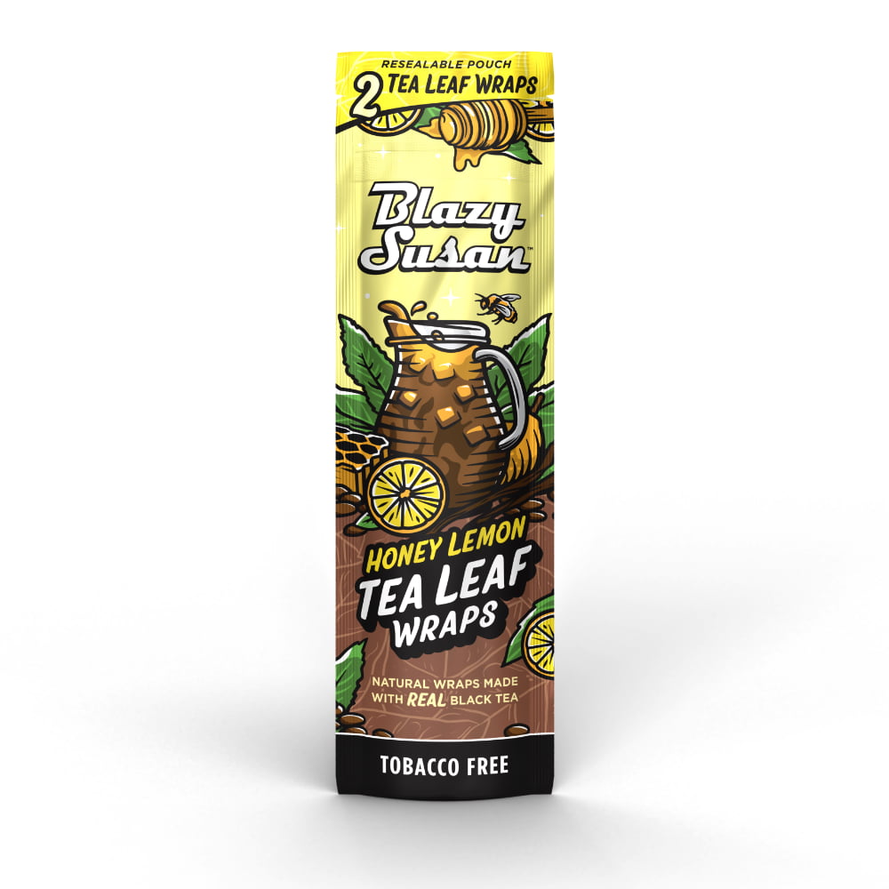 Blazy Susan Tea Leaf Wraps | Honey Lemon | 1pk | 2 Wraps per Pack