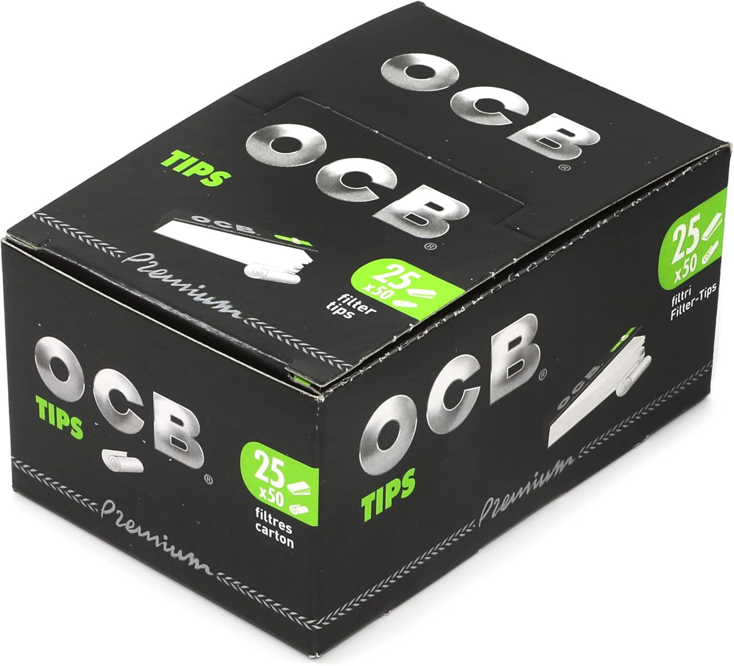 OCB Premium Perforated Filter Tips | 1pk | 50 Perforated Tips per Pack