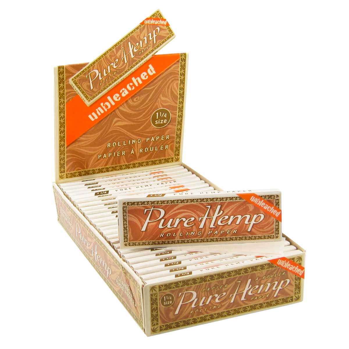 Pure Hemp Unbleached Rolling Papers | 1 1/4 | 1pk | 50 Leaves per Pack