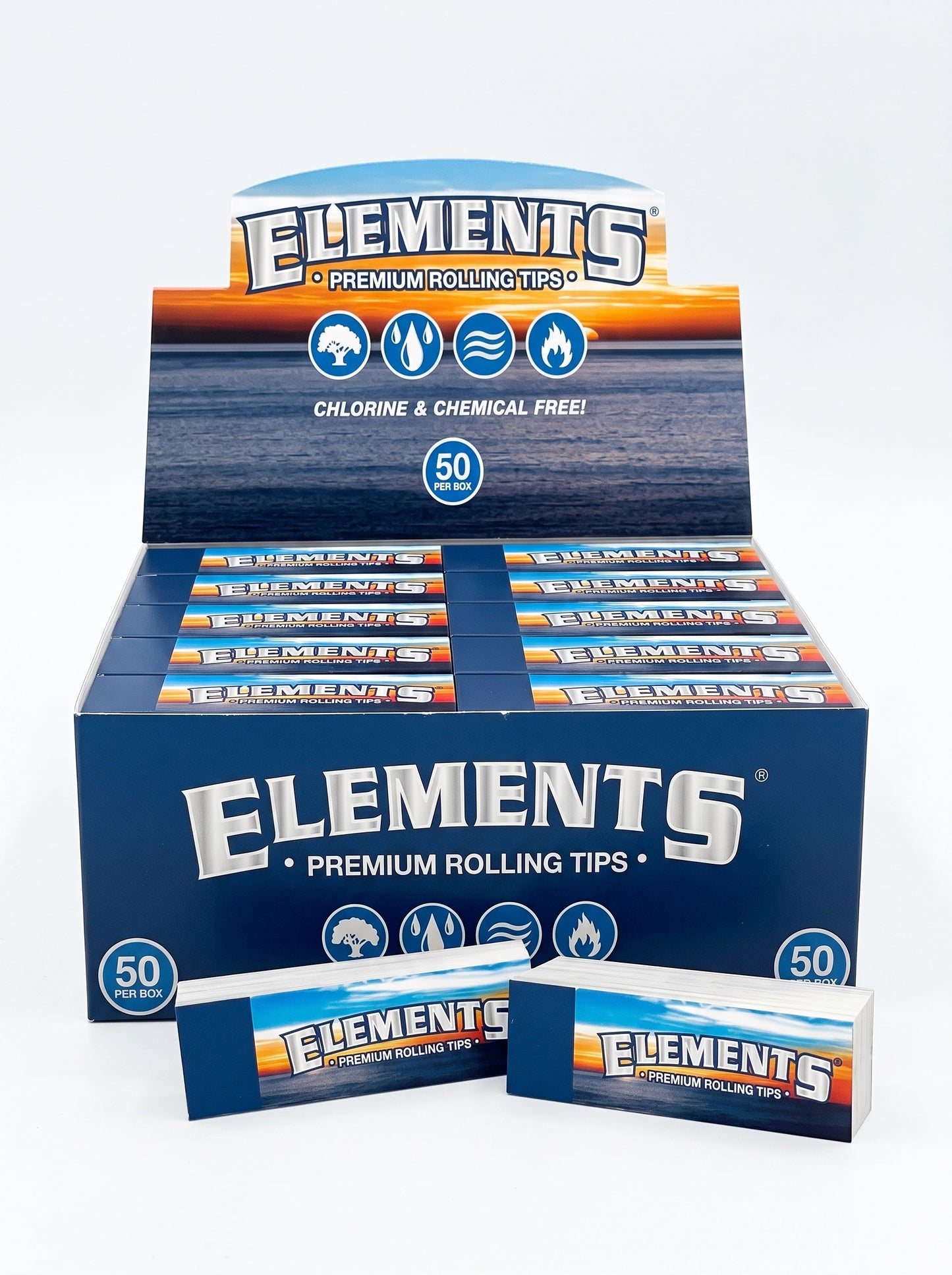 Elements Premium Rolling Tips | 1pk | 50 Tips per Pack