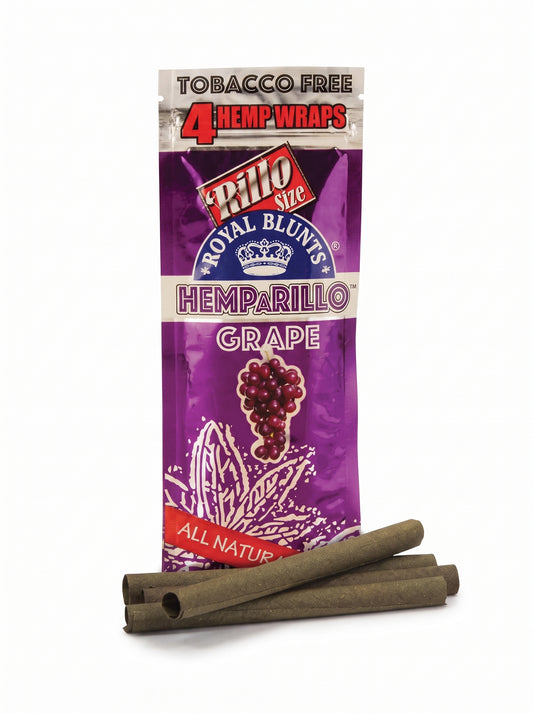 Royal Blunts Hemparillo Hemp Wraps | Grape | 1pk | 4 Hemp Wraps per Pack