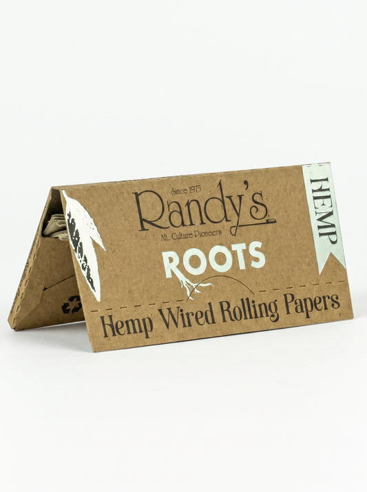 Randy's Roots Wired Hemp Rolling Papers | 77mm Size | 1pk | 24 Leaves per Pack