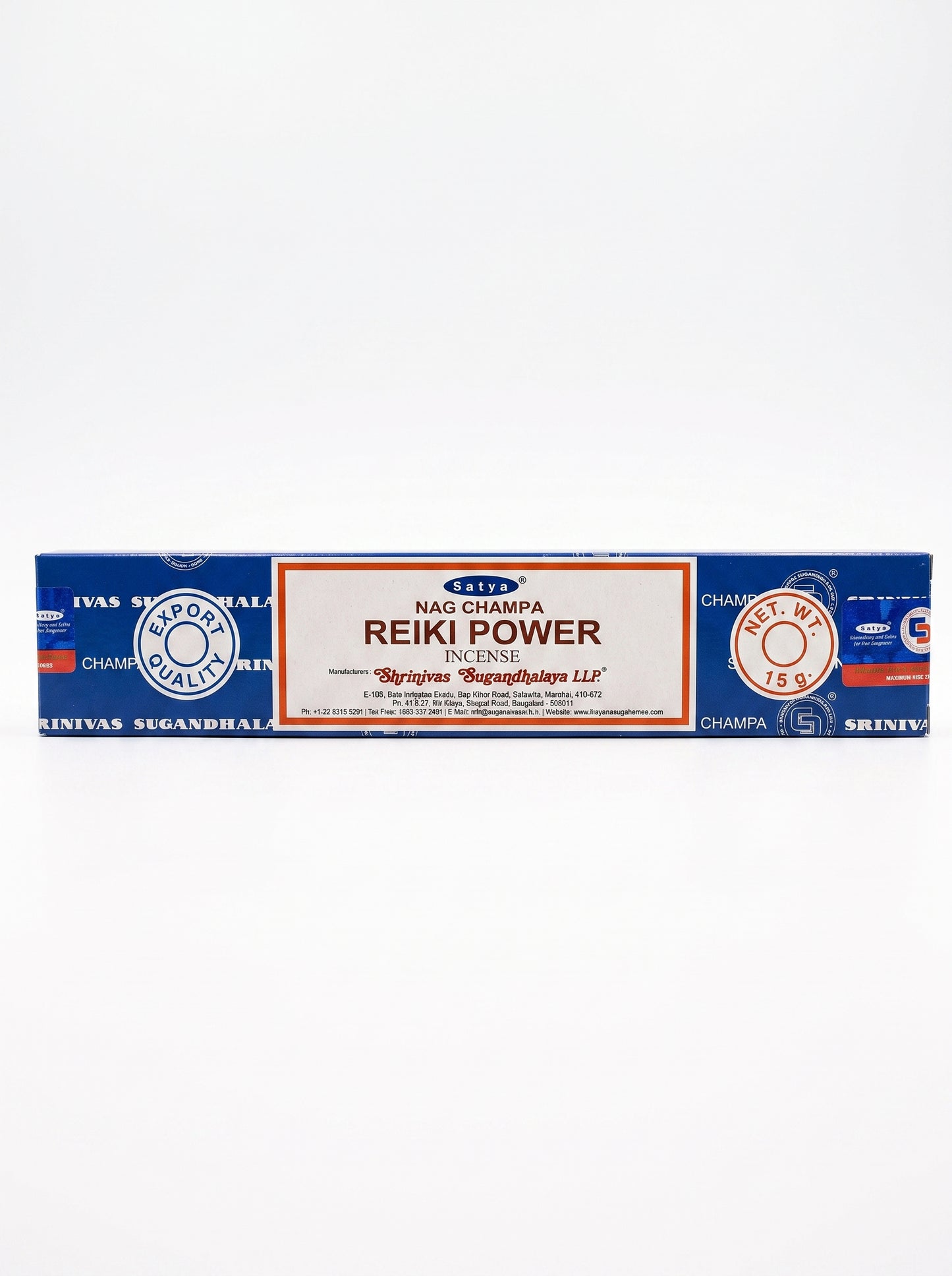 Satya Nag Champa Incense Sticks | Reiki Power | 1bx | 15g