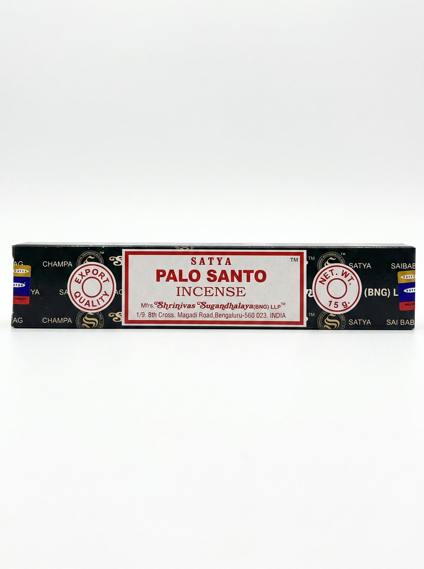 Satya Nag Champa Incense Sticks | Palo Santo | 1bx | 15g