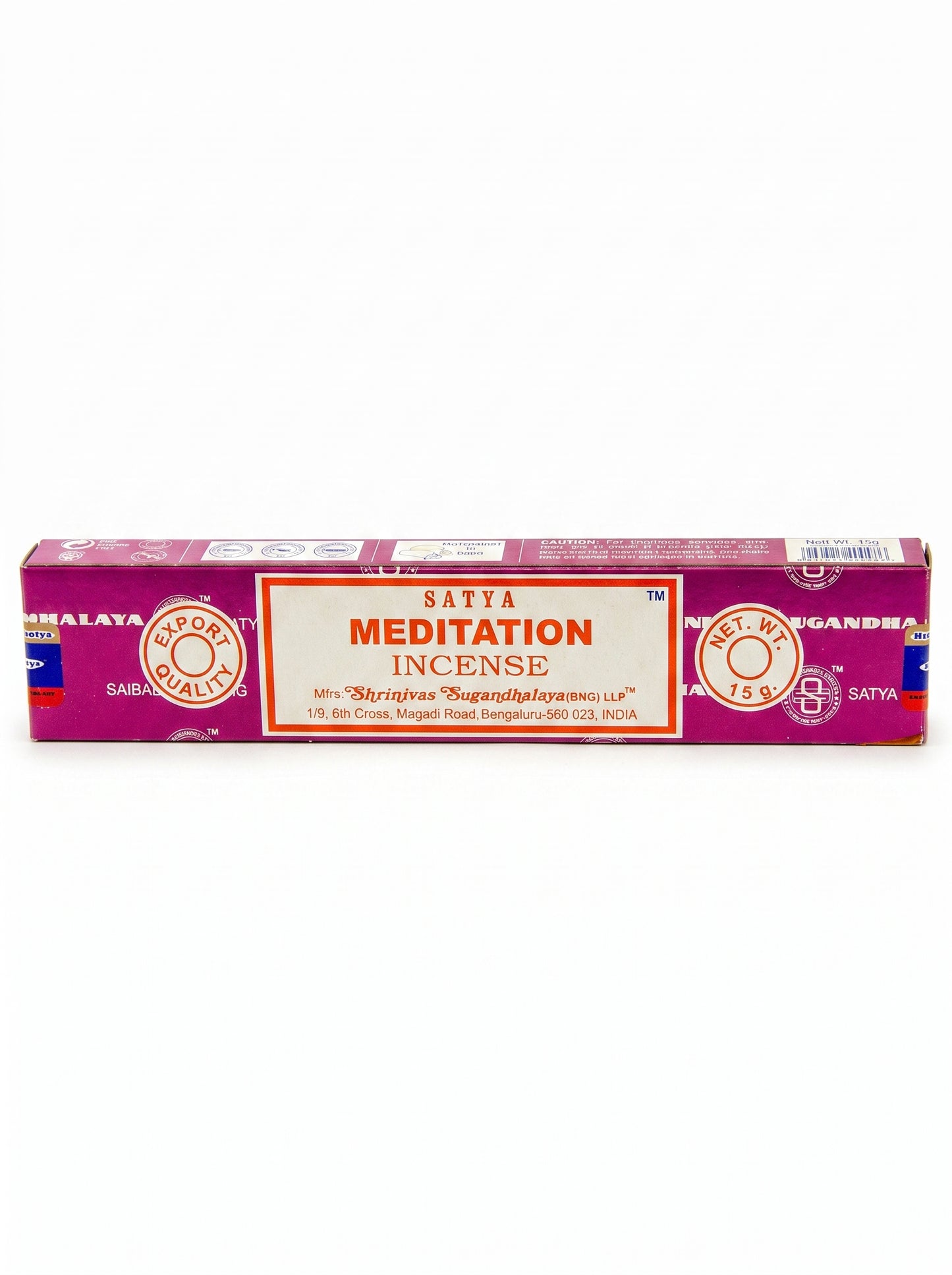 Satya Nag Champa Incense Sticks | Meditation | 1bx | 15g