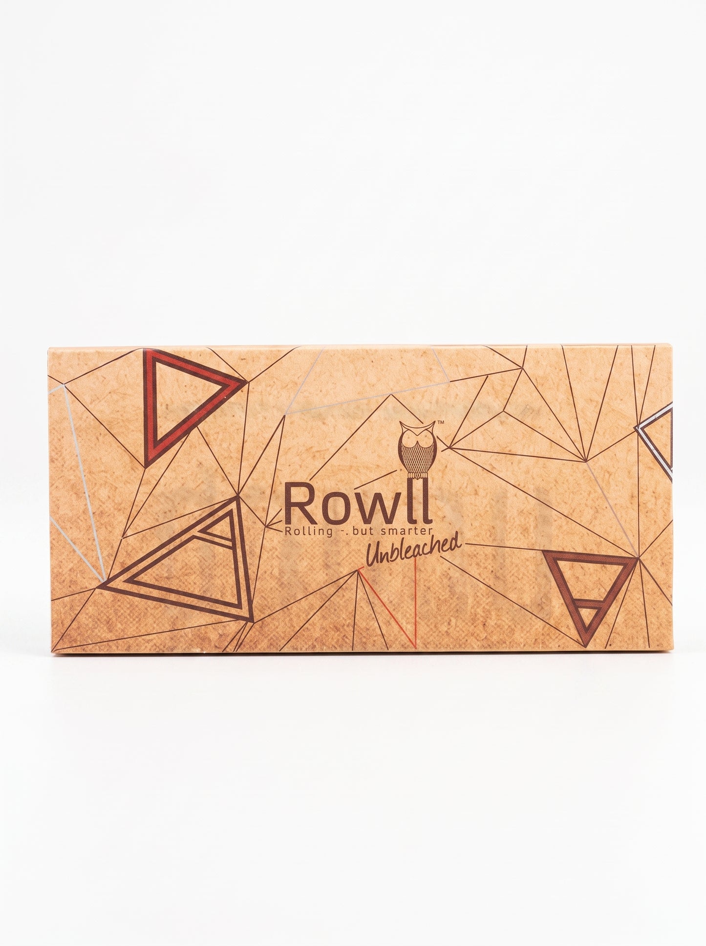 Rowll All-In-One Unbleached Rolling Paper Kit | King Size Extra Slim | 1bk | | 32 Tips per Booklet | 32 Leaves per Booklet + Grinder Plate