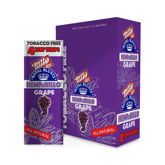 Royal Blunts Hemparillo Hemp Wraps | Grape | 1pk | 4 Hemp Wraps per Pack