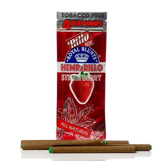 Royal Blunts Hemparillo Hemp Wraps | Strawberry | 1pk | 4 Hemp Wraps per Pack