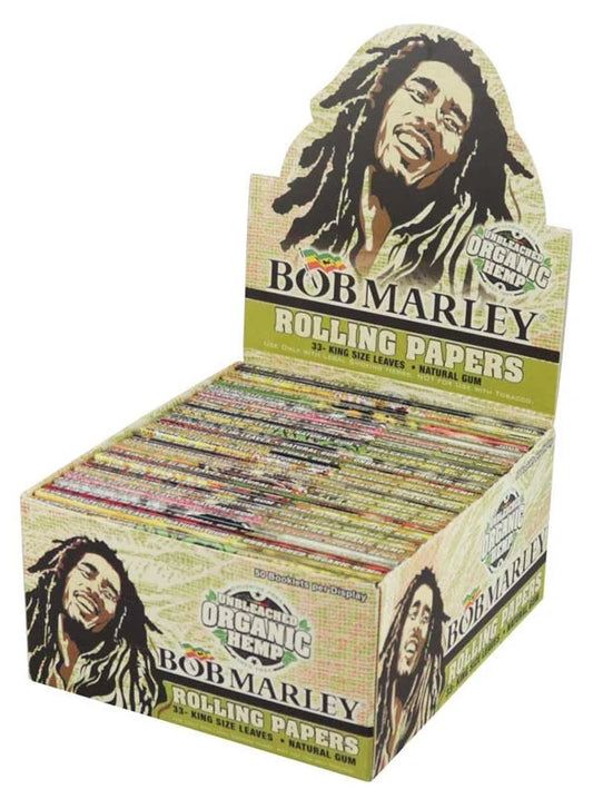 Bob Marley Hemp Rolling Papers | King Size | 1pk | 33 Leaves per Pack