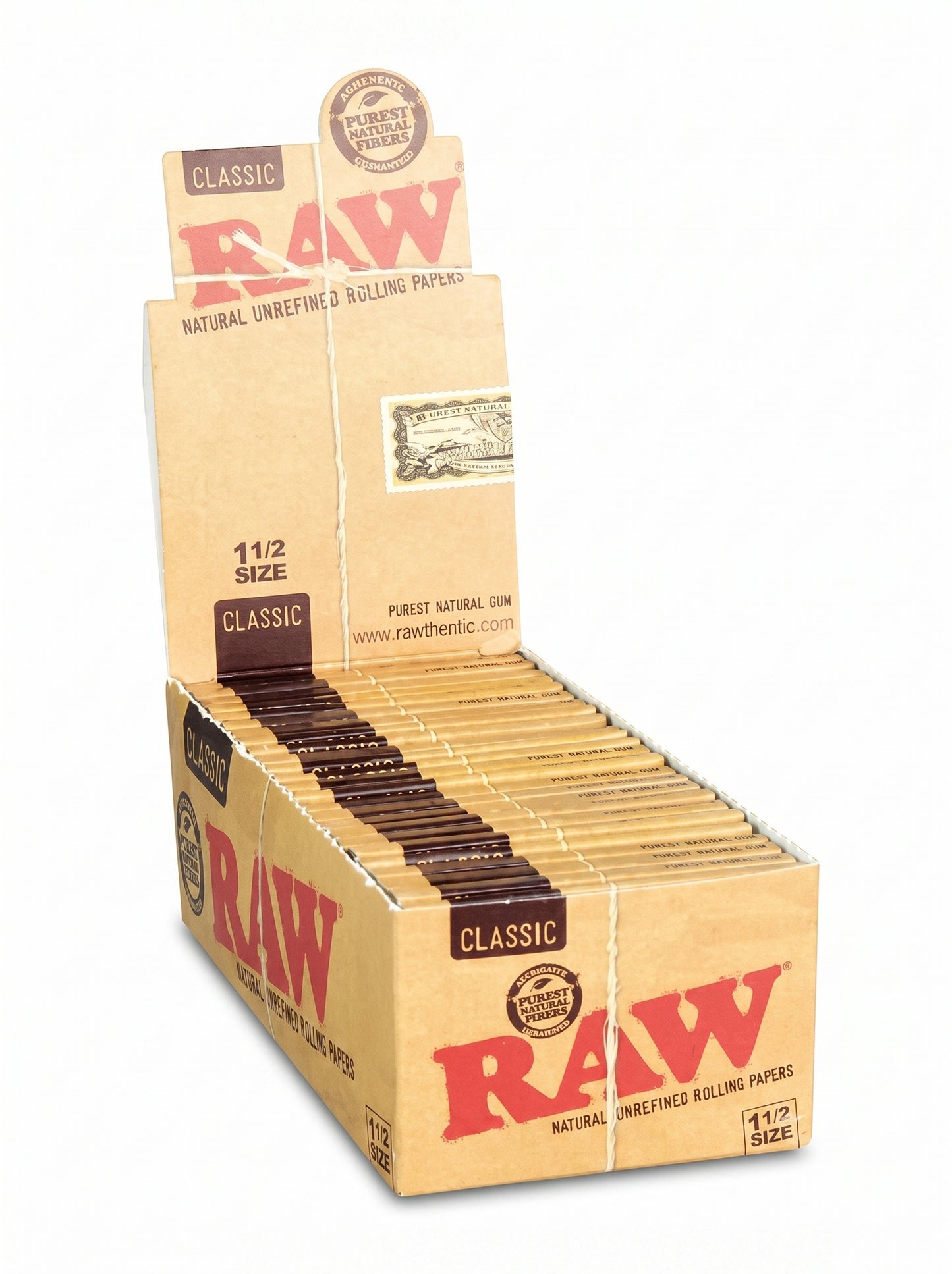 RAW Classic Rolling Papers | 1 1/2 Size | 1pk | 33 Leaves per Pack