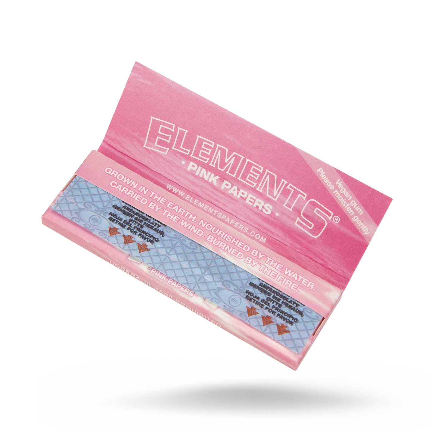 Elements Pink Rolling Papers | 1 1/4 Size | 1pk | 50 Leaves per Pack