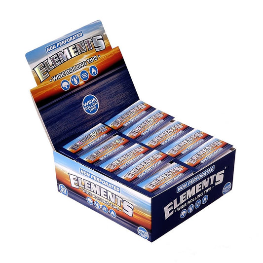 Elements Wide Rolling Tips | 1pk | 50 Tips per Pack