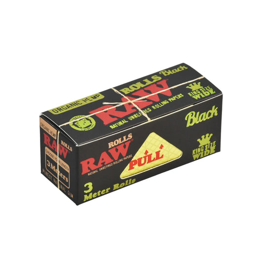 RAW Black Organic Hemp Rolling Papers | King Size | 1pk | 32 Leaves per Pack