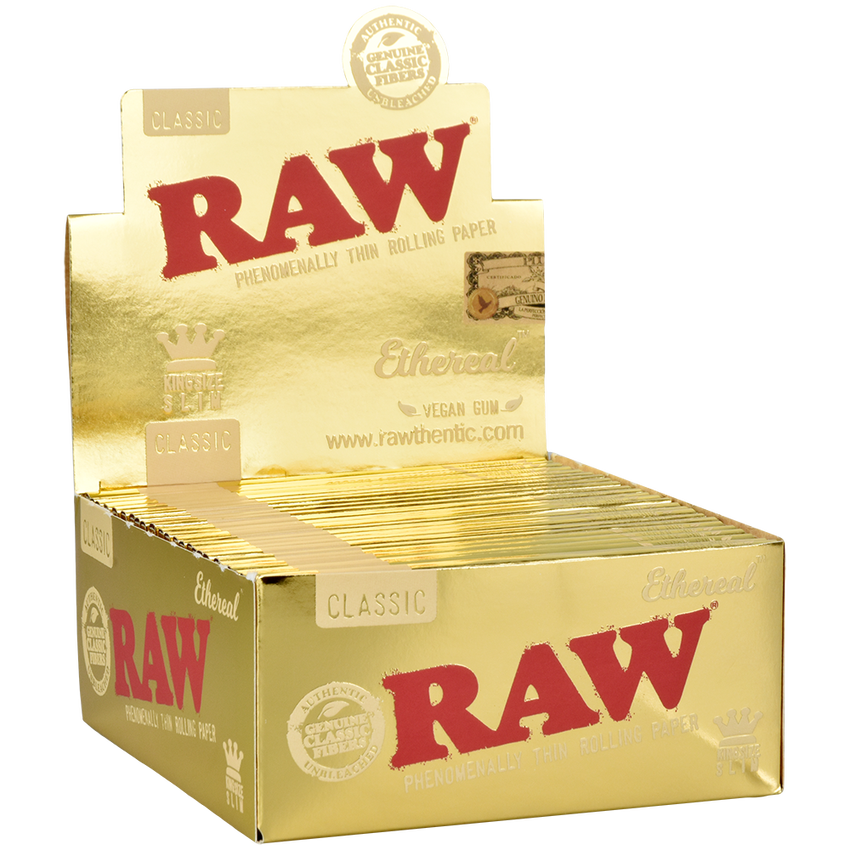RAW Ethereal Classic Rolling Papers | King Size | 1pk | 32 Leaves per Pack