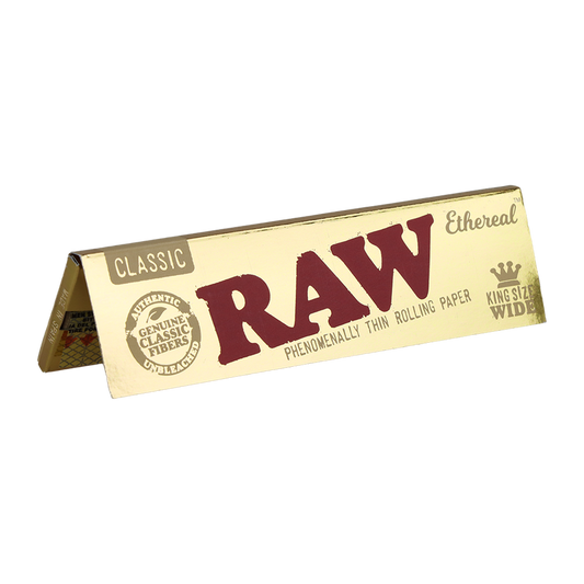 RAW Ethereal Classic Rolling Papers | King Size Wide | 1pk | 50 Leaves per Pack