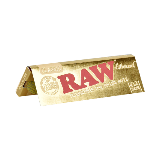 RAW Ethereal Classic Rolling Papers | 1 1/4 Size | 1pk | 50 Leaves per Pack