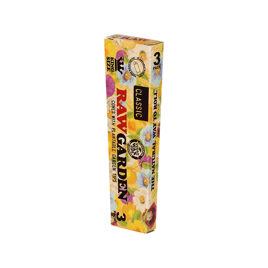 RAW Garden Cones | King Size | 1pk | 3 Cones per Pack