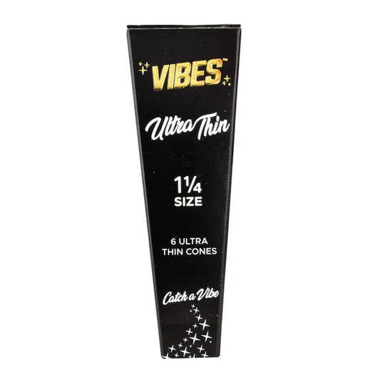 VIBES Ultra Thin Cones | 1 1/4 | 1pk | 6 Cones per Pack
