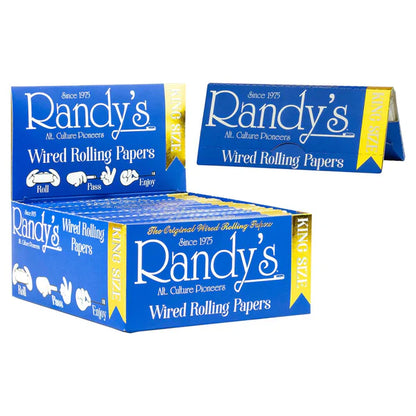 Randy's Classic Wired Rolling Papers | King Size | 1pk | 24 Leaves per Pack