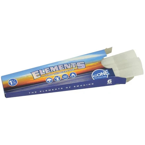 Elements Ultra Thin Rice Cones | 1 1/4 Size | 6 Cones per Pack