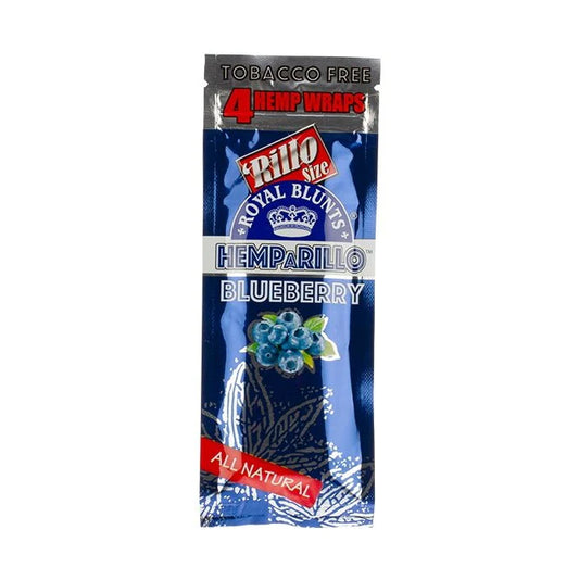 Royal Blunts Hemparillo Hemp Wraps | Blueberry | 1pk  | 4 Hemp Wraps per Pack