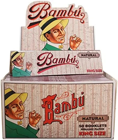 Big Bambu Natural Rolling Papers | King Size | 1pk | 33 Leaves per Pack
