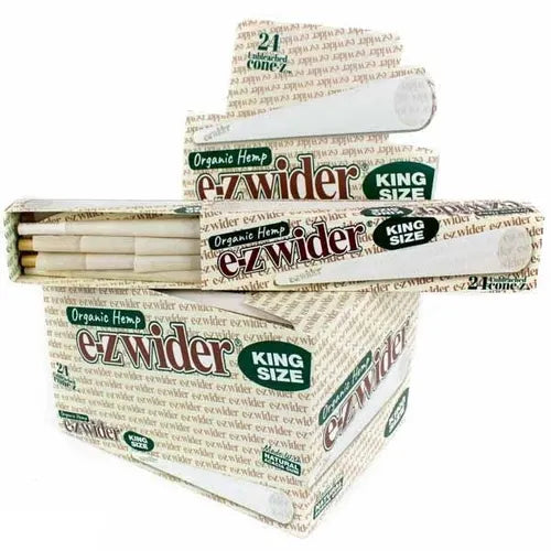 EZ Wider Organic Hemp Cones | 1 1/4 Size | 1bx | 32 Cones per Box