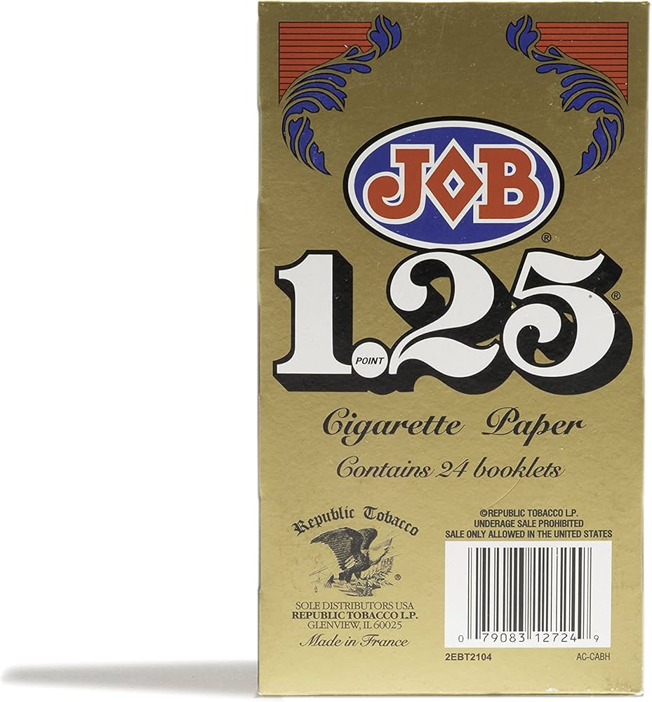 JOB 1.25 Rolling Papers | 1 1/4 Size | 1pk | 24 Leaves per Pack