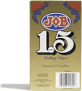 JOB 1.5 Rolling Papers | 1 1/2 Size | 1pk | 24 Leaves per Pack