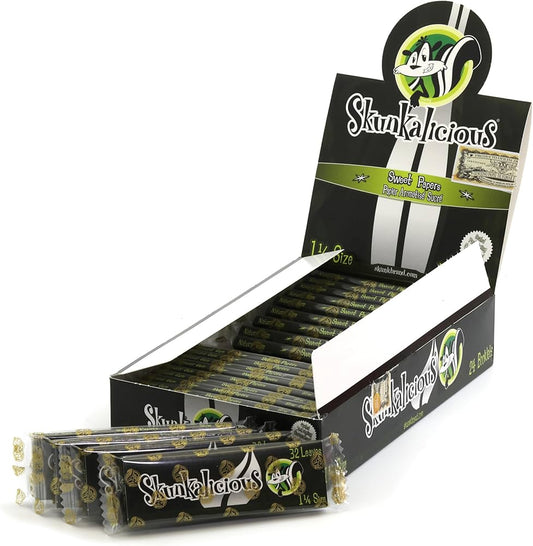 Skunk Brand Rolling Papers Skunkalicious | 1 1/4 Size | 1pk | 32 Leaves per Pack