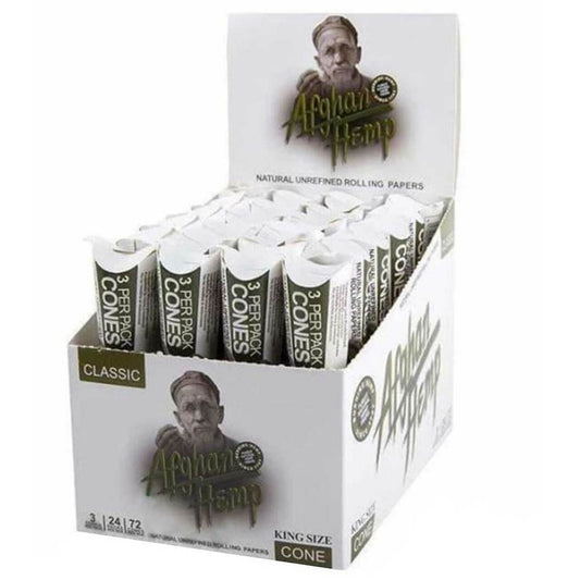 Afghan Hemp Cones | King Size | 1pk | 3 Cones per Pack