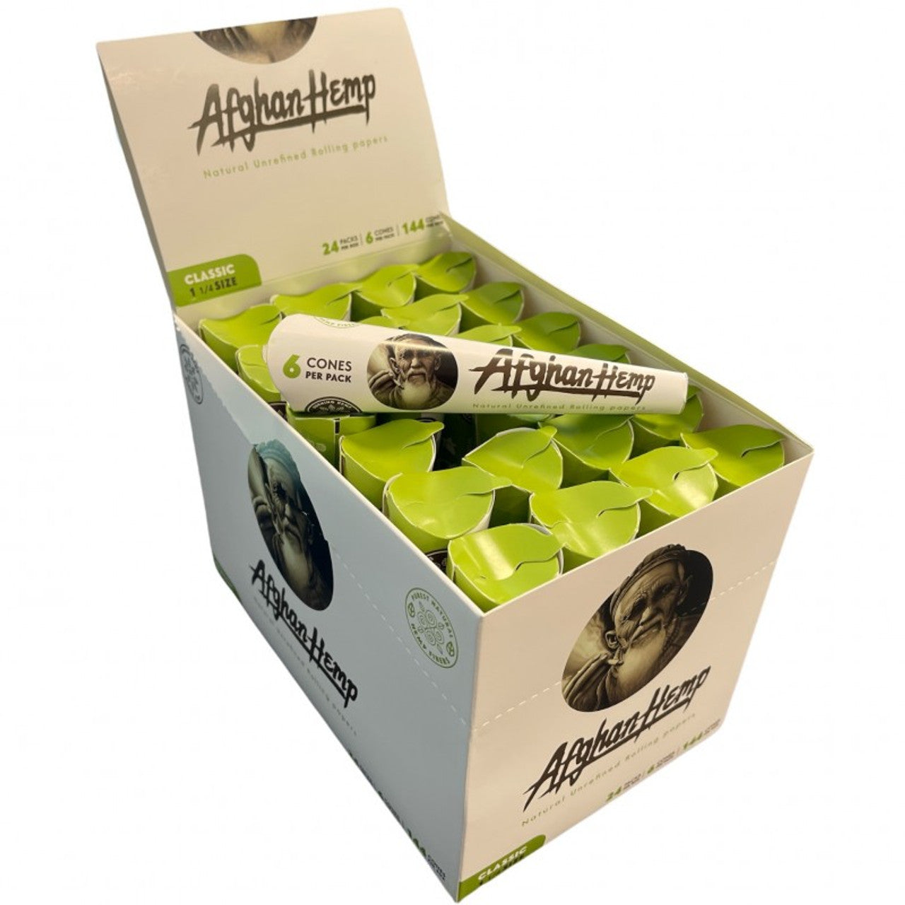 Afghan Hemp Cones | 1 1/4 | 1pk | 6 Cones per Pack