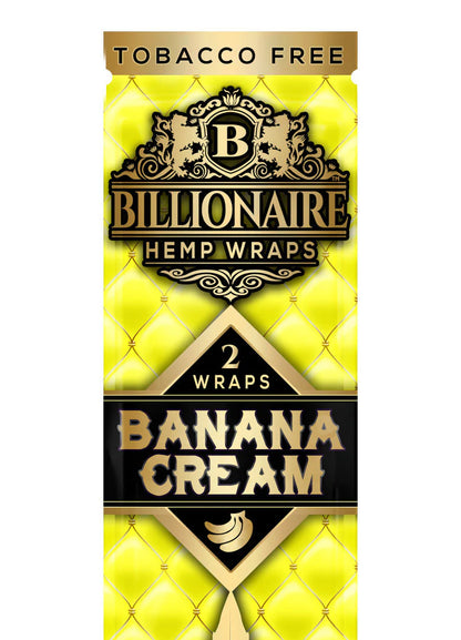 Billionaire Hemp Wrap | Banana Cream | 1pk  | 2 Wraps per Pack