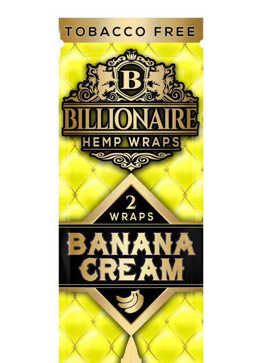 Billionaire Hemp Wrap | Banana Cream | 1pk  | 2 Wraps per Pack