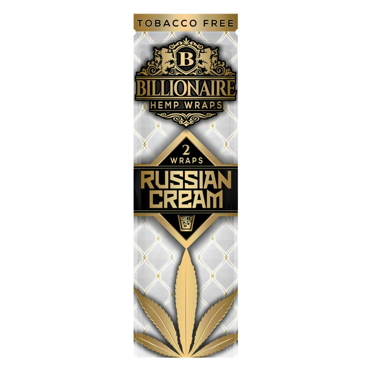 Billionaire Hemp Wrap | Russian Cream | 1pk  | 2 Wraps per Pack