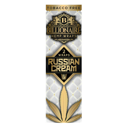 Billionaire Hemp Wrap | Russian Cream | 1pk  | 2 Wraps per Pack
