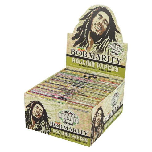 Bob Marley Unbleached Organic Hemp Rolling Papers | King Size | 1pk | 33 Leaves per Pack
