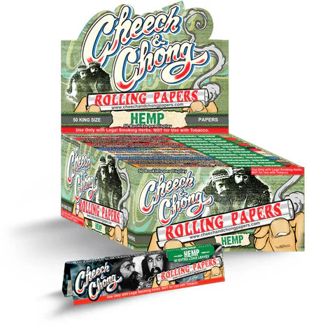 Cheech & Chong Hemp Rolling Papers | King Size Slim | 1pk | 50 Leaves per Pack