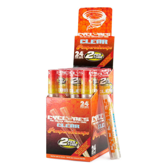 Cyclones Pre-Rolled Transparent Cones | Pimperschnaps | 1 Tube  | 2 Pre-Rolled per Tube