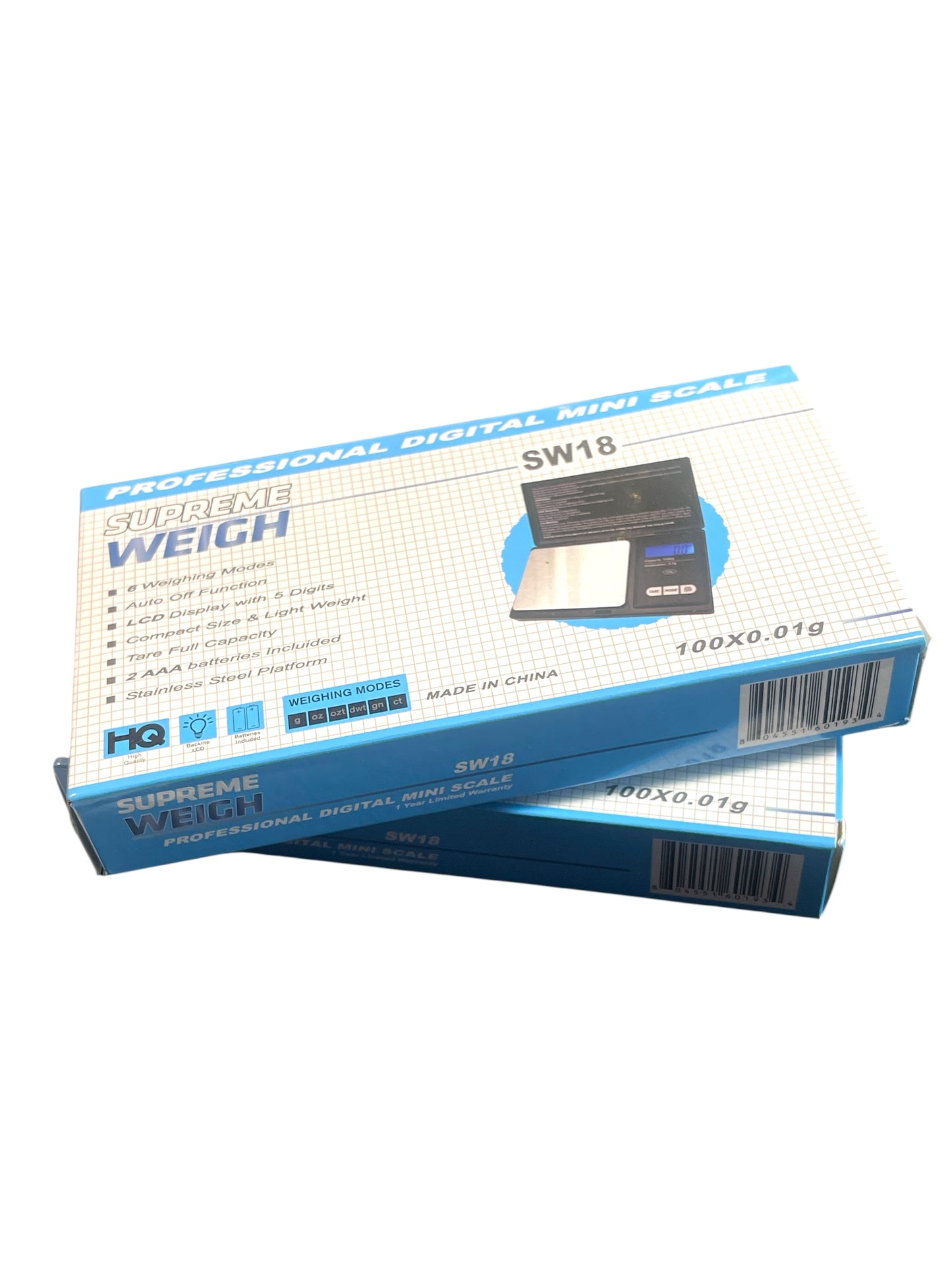 Supreme Weight Mini Scale - SW18 (e.g. 100g x 0.01g)