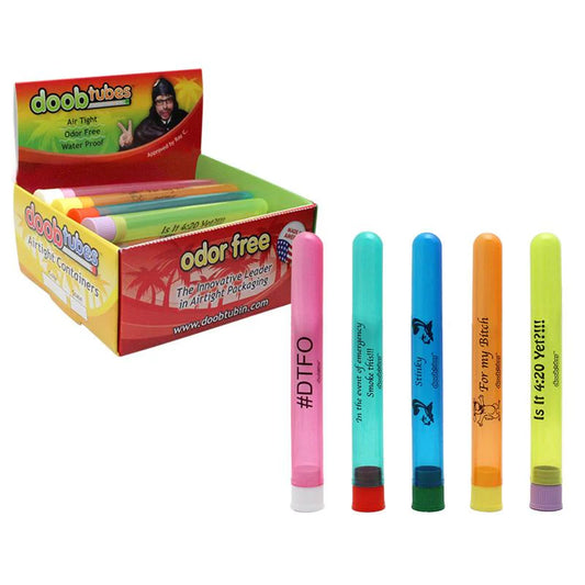 Doob Tubes Pre-Roll Small Container | Assorted Designs & Colors | 1pc