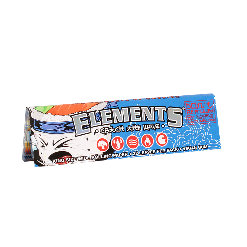 Elements x Zushi King Size Wide Rolling Papers | King Size Wide | 1pk | 32 Leaves per Pack