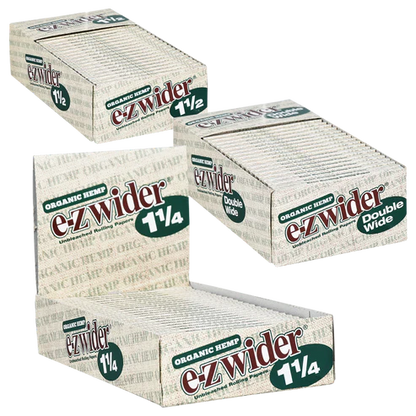 EZ Wider Organic Hemp Rolling Papers | Double Wide Size  | 1pk | 24 Leaves per Pack