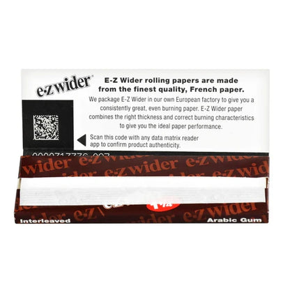 EZ Wider Rolling Papers | 1 1/4 Size | 1pk | 24 Leaves per Pack
