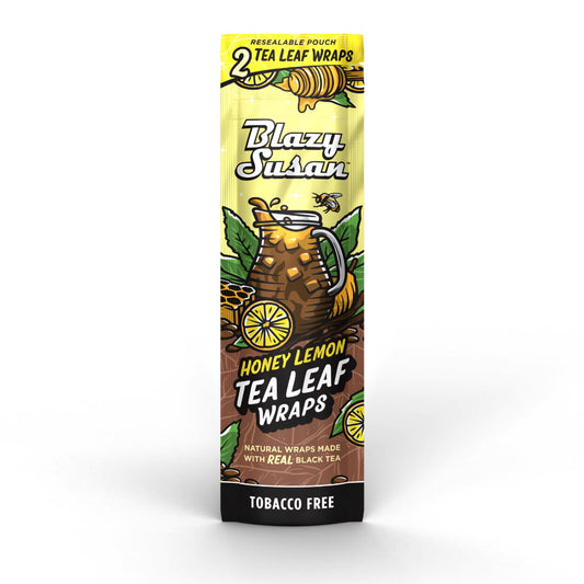 Blazy Susan Tea Leaf Wraps | Honey Lemon | 1pk | 2 Wraps per Pack