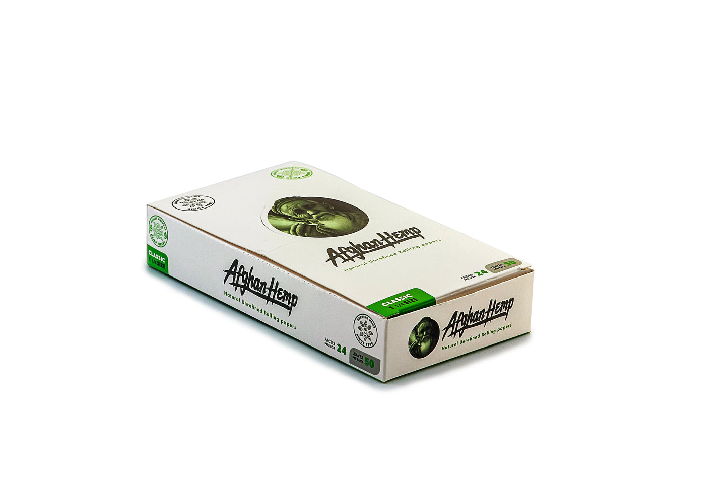 Afghan Hemp Rolling Papers | 1 1/4 | 1pk | 50 Leaves per Pack