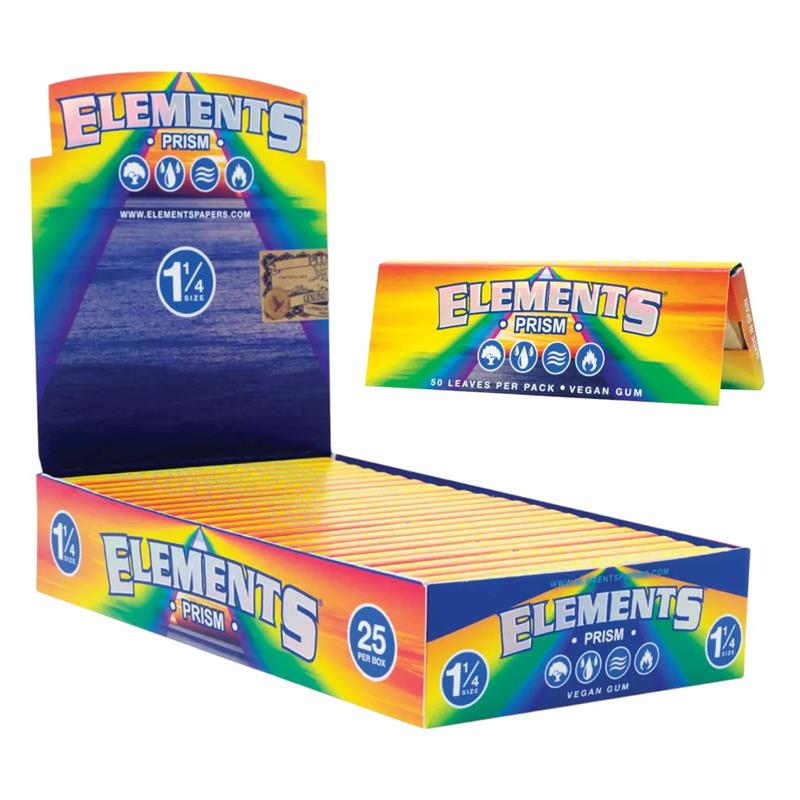 Elements Prism Rolling Papers | 1 1/4 Size | 1pk | 50 Leaves per Pack